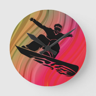 Horloge Ronde Saut à neige