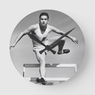Horloge Ronde Saut d'homme