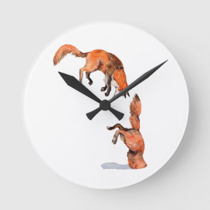 Horloge Ronde Sauter Renard Rouge