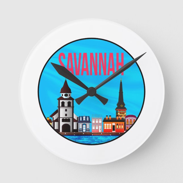 Horloge Ronde Savannah Georgia mindset (Recto)