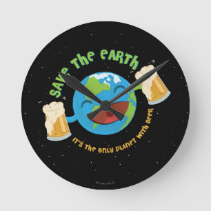 Horloge Ronde Save The Earth