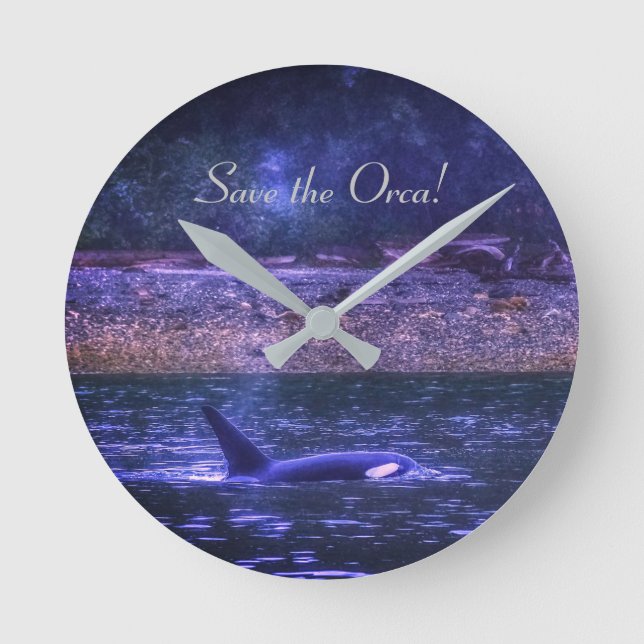 Horloge Ronde Save the Orca (Recto)