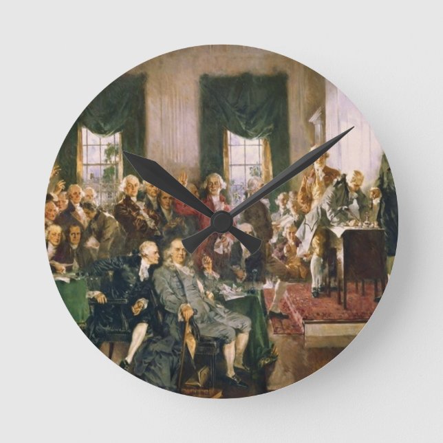Horloge Ronde Scène à la signature de la Constitution (Recto)