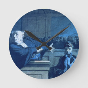 Horloge Ronde Scène à un tribunal (la semaine)