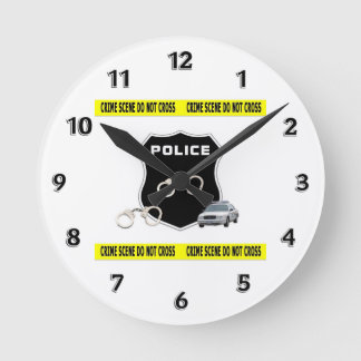 Horloge Ronde Scène de la criminalité policière