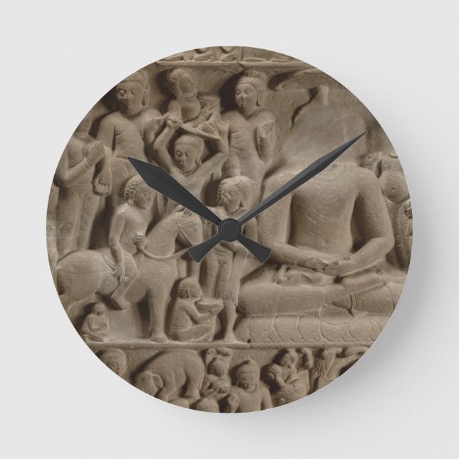 Horloge Ronde Scenes from Buddha's life, Sarnath, Uttar Pradesh (Recto)