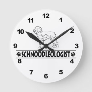 Horloge Ronde Schnoodle humoristique