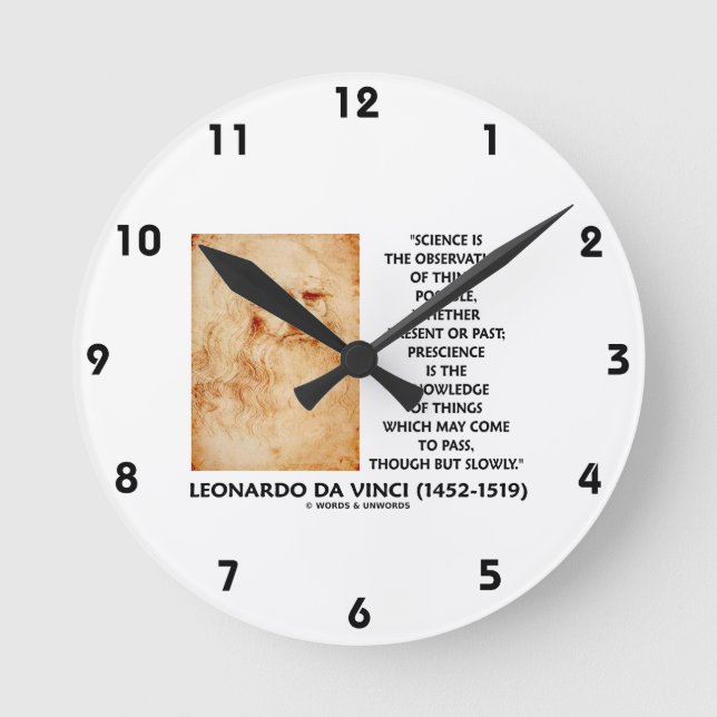 Horloge Ronde Science Observation Things Possible Prescience May (Recto)