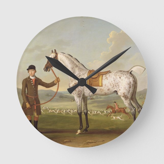 Horloge Ronde Scipio, Colonel Roche's Spotted Hunter, vers 1750  (Recto)
