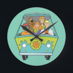 Horloge Ronde Scooby-Doo & Gang Mystery Machine<br><div class="desc">Scooby Doo Caractère Art</div>