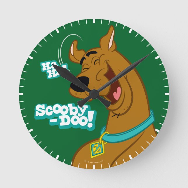 Horloge Ronde Scooby-Doo Rire (Recto)