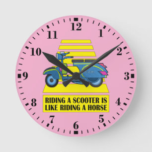 Horloge Ronde Scooter
