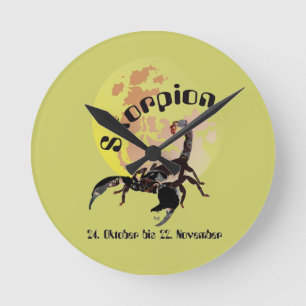Horloge Ronde Scorpion
