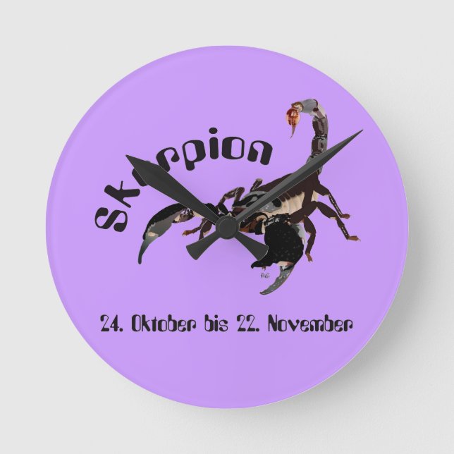 Horloge Ronde Scorpion (Recto)