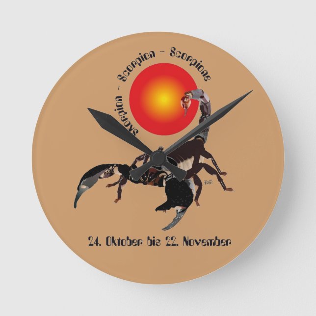 Horloge Ronde Scorpion (Recto)