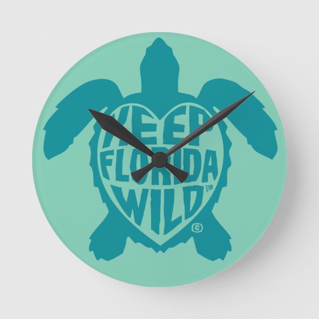 Horloge Ronde Sea Turtle Time Wall clock (Recto)