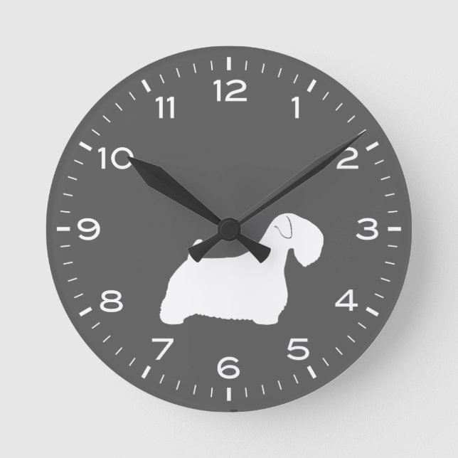 Horloge Ronde Sealyham Terrier (Recto)