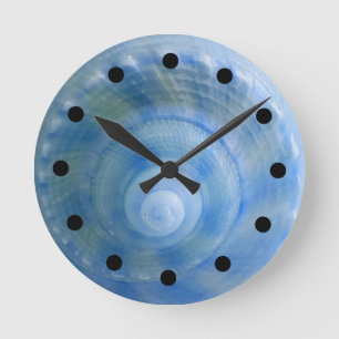 Horloge Ronde Seashell Bath