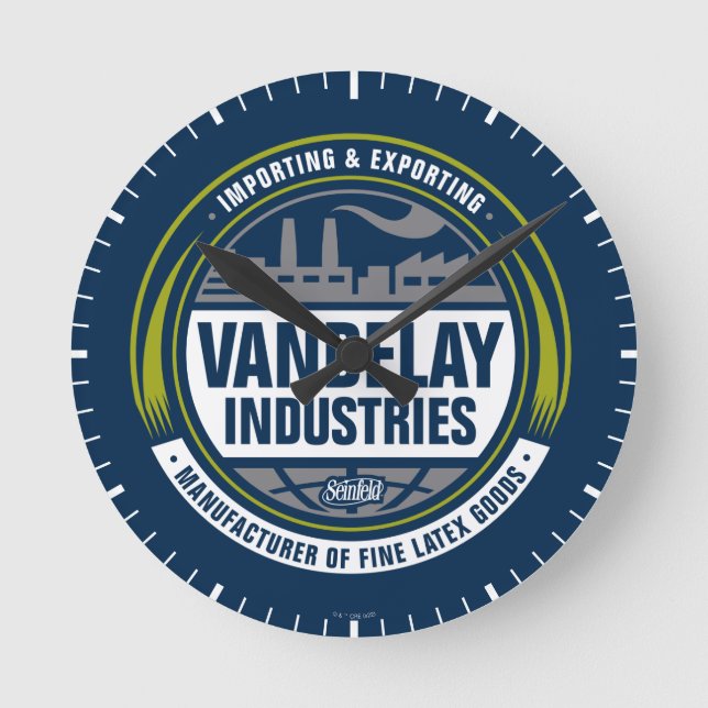 Horloge Ronde Seinfeld | Vandelay Industries Logo (Recto)