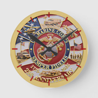 Horloge Ronde Semper Fidelis