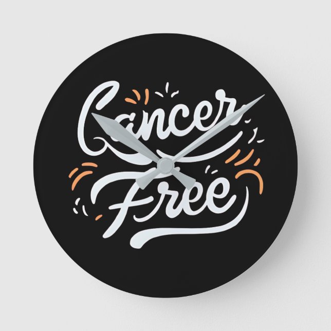 Horloge Ronde sensibilisation au cancer du sein sans cancer (Recto)