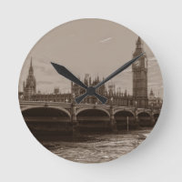 Sepia Big Ben Tower Palace de Westminster