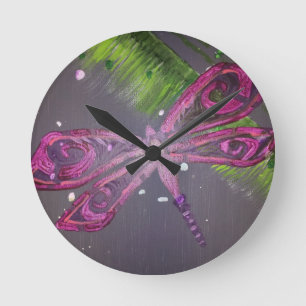 Horloge Ronde Séries Libellules
