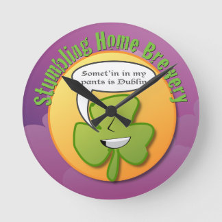 Horloge Ronde Shamrock silencieux