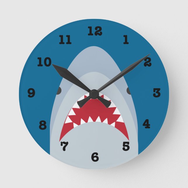 Horloge Ronde Shark Wall Clock (Recto)