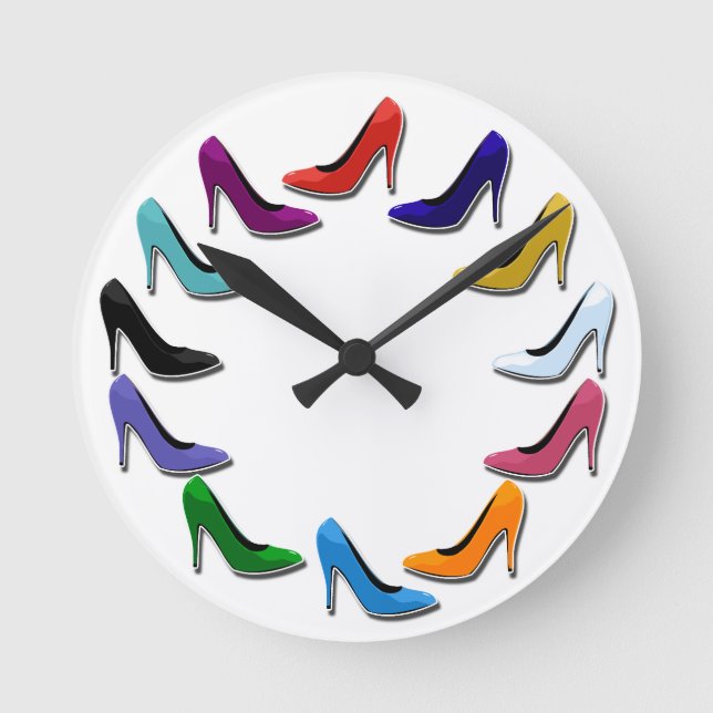 Horloge Ronde Shoes de Colorful (Recto)