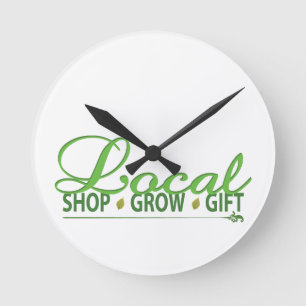 Horloge Ronde Shop local, Grow local, Poison local