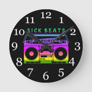 Horloge Ronde Sick Beats 80