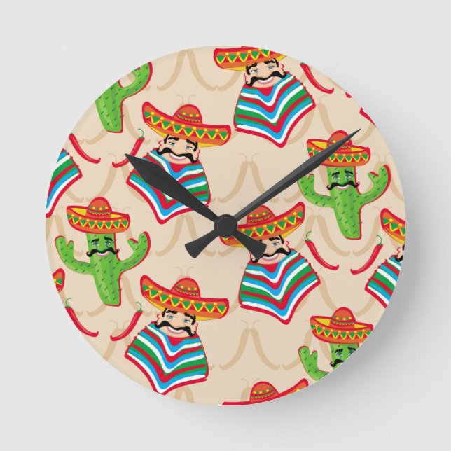 Horloge Ronde sieste mexicaine (Recto)