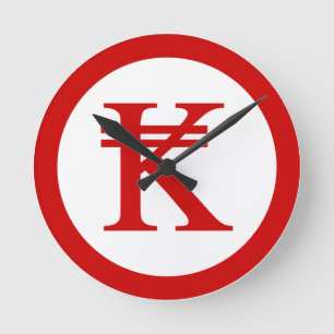 Horloge Ronde SIGNE D'ARGENT Laos Kip Lao / Laotien