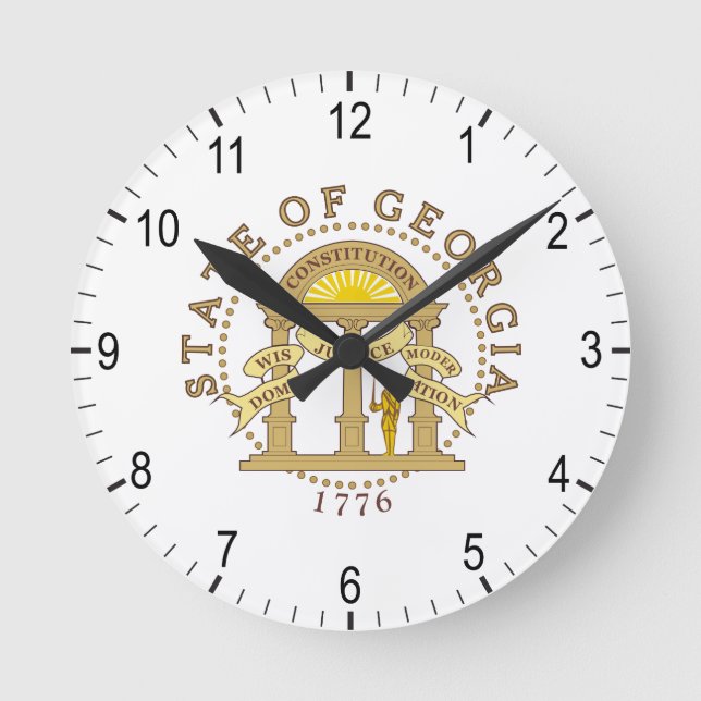 Horloge Ronde SIGNE DE Géorgie (Recto)