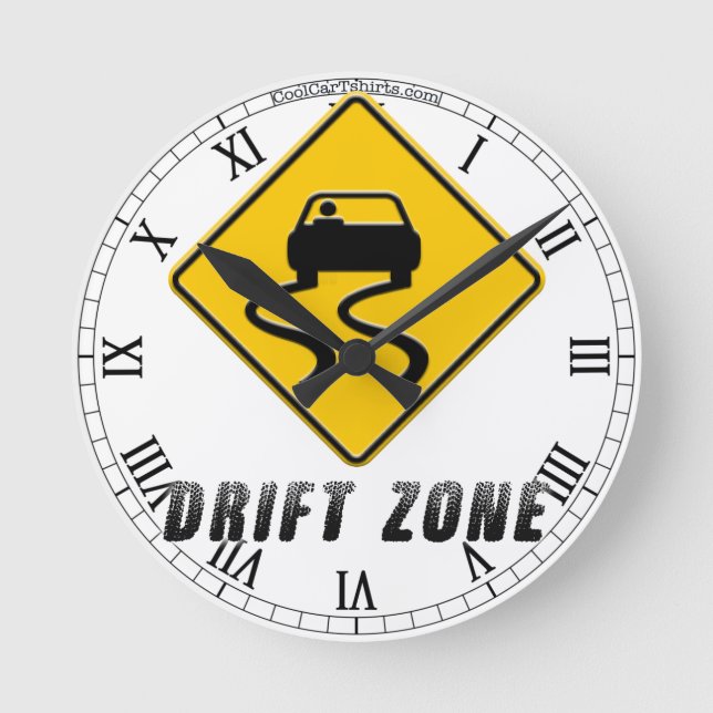 Horloge Ronde Signe de zone de dérive (Recto)