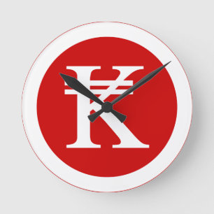 Horloge Ronde SIGNE MONOTAIRE Laos Kip Lao / Laotien