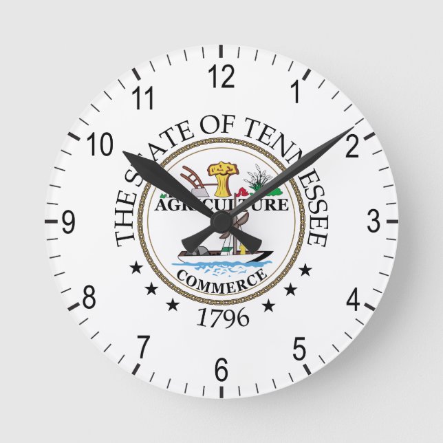 Horloge Ronde signe Tennessee (Recto)