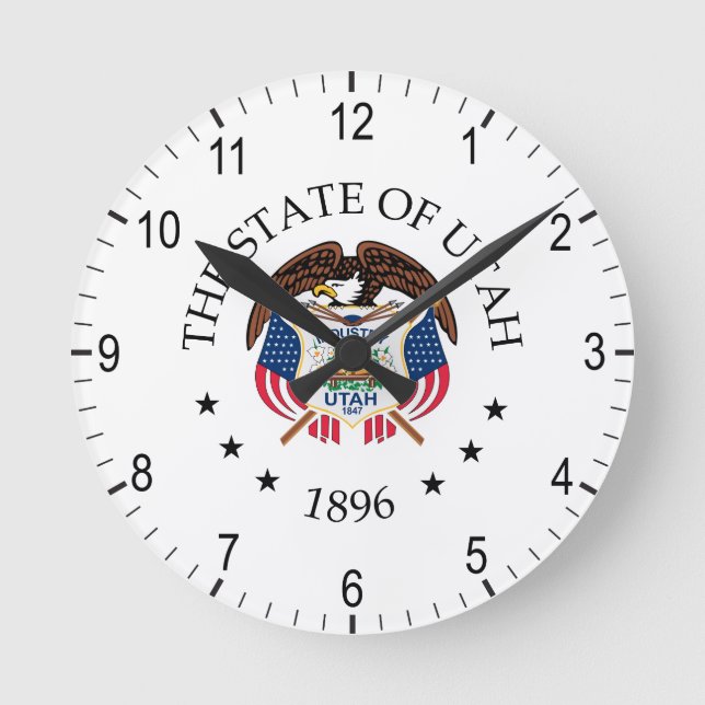 Horloge Ronde signe Utah (Recto)