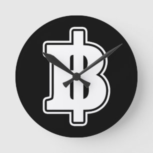 Horloge Ronde SIGNER BLANC BAHT ฿ devises thaïlandaises ฿