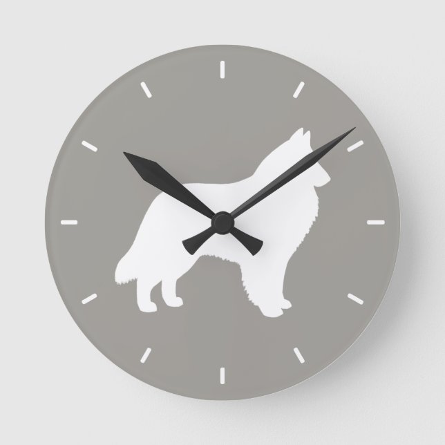 Horloge Ronde Silhouette de Belgique (Recto)
