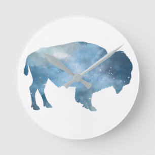 Horloge Ronde Silhouette de Buffalo