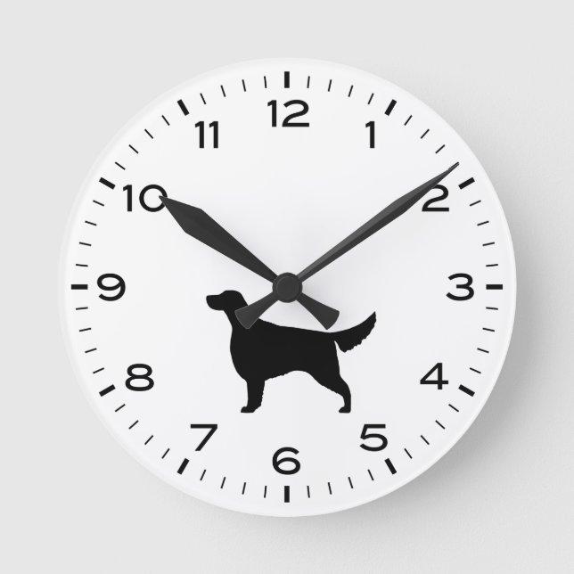Horloge Ronde Silhouette de l'Irish Setter (Recto)