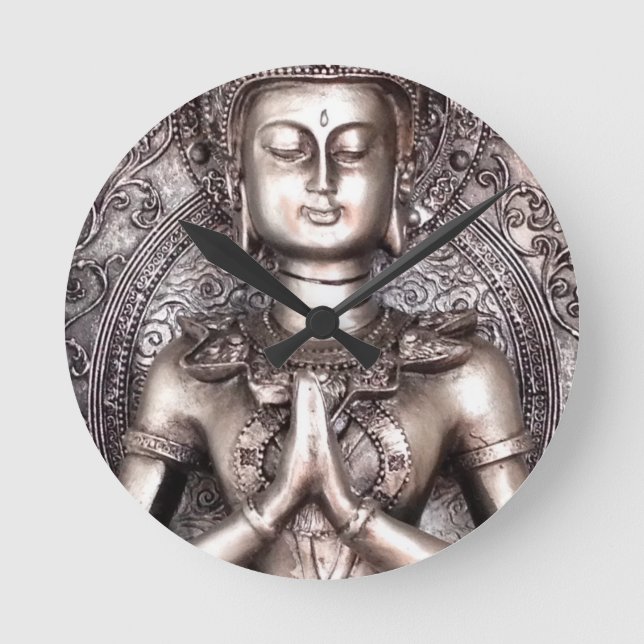 Horloge Ronde Silver Buddha (Recto)