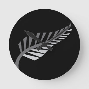 Horloge Ronde Silver Fern Imaginez la Nouvelle-Zélande