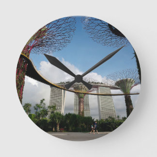 Horloge Ronde Singapore - Garden By The Bay et Marina Bay