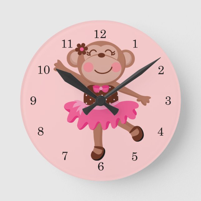 Horloge Ronde Singe Ballerina (Recto)