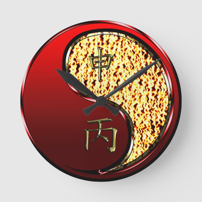 Horloge Ronde Singe de Feu (Recto)