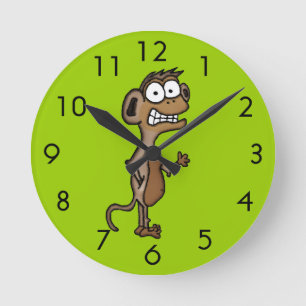 Horloge Ronde Singe de ondulation