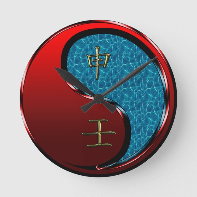 Horloge Ronde Singe d'eau (Recto)